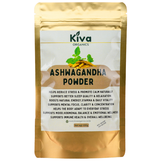 Ashwagandha Powder – Natural Stress Relief, Energy & Sleep Support | Adaptogenic Herb for Calm, Stamina & Mental Wellness (100g)