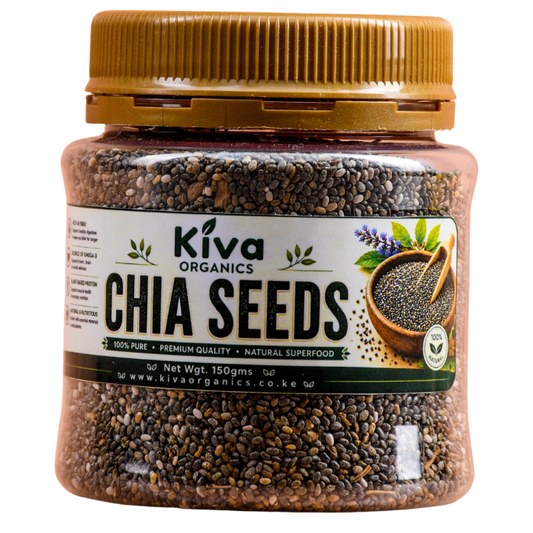 Premium Organic Chia Seeds | High Fiber, Plant-Based Omega-3 & Protein Superfood (150g)