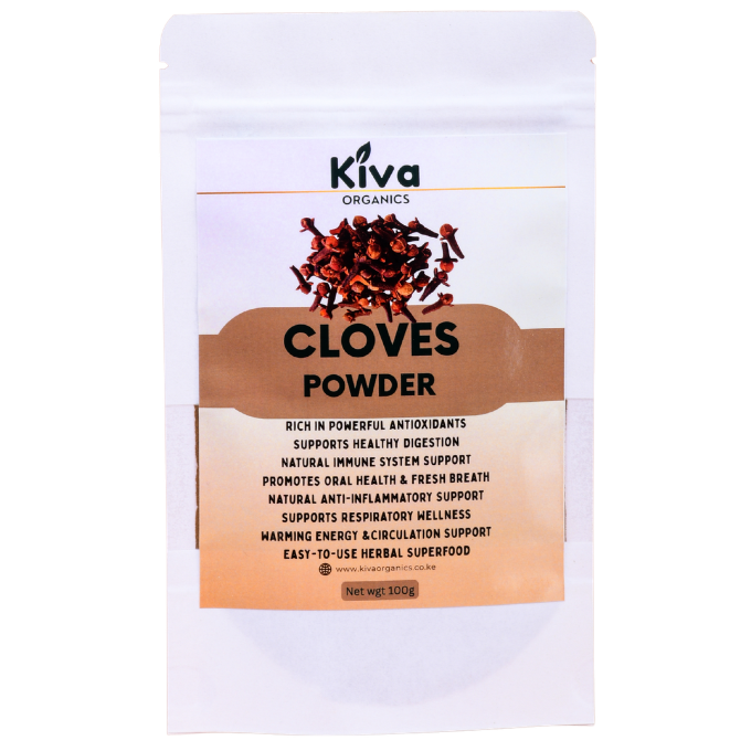 Cloves Powder for Digestion, Immunity & Oral Health – Antioxidant-Rich Herbal Spice | Kiva Organics (100g)