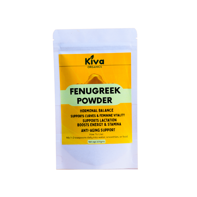 Fenugreek Powder – Natural Hormonal Balance & Lactation Support | Boosts Feminine Curves, Energy & Anti-Aging (100g)
