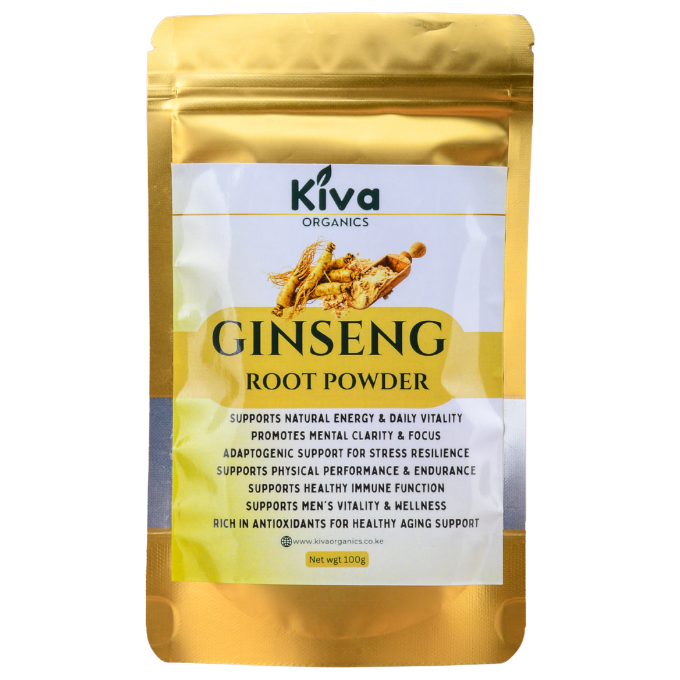 Ginseng Root Powder – Natural Energy, Focus & Vitality Superfood | Adaptogenic Herbal Supplement (100g)