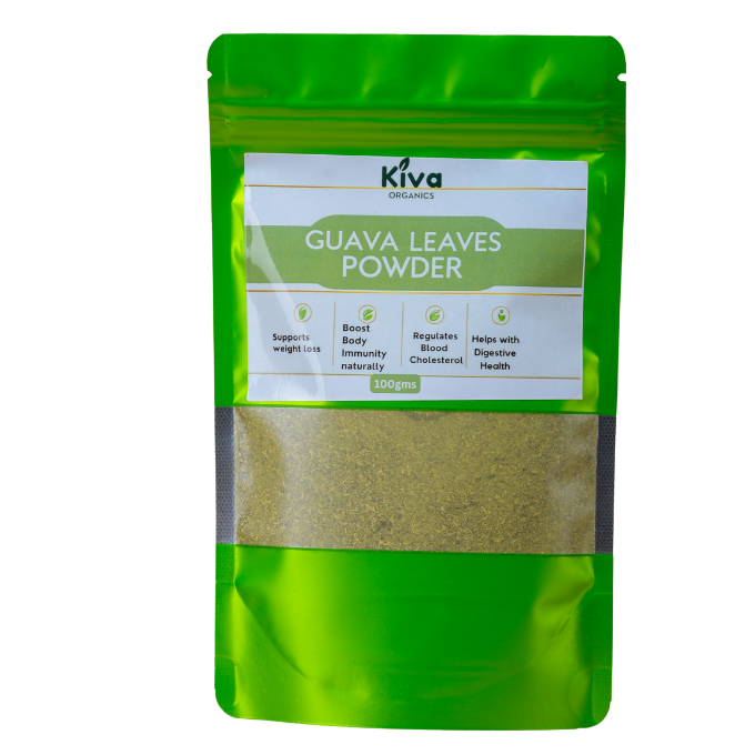 Guava Leaves Powder – Natural Digestive, Immunity & Cholesterol Support | Weight Management & Blood Sugar Wellness (100g)