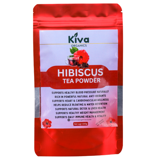 Hibiscus Powder – 100% Pure & Natural | Supports Blood Pressure, Blood Sugar & Heart Health | Antioxidant-Rich Herbal Powder (100g)