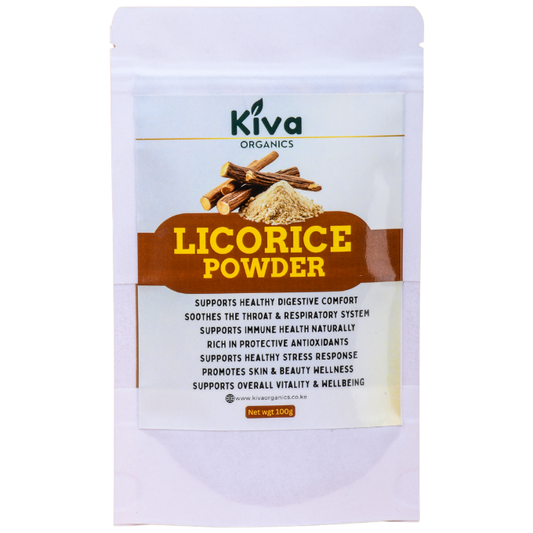 Licorice Root Powder – Digestive, Throat & Immune Support Herbal Superfood | Natural Wellness Supplement (100g)