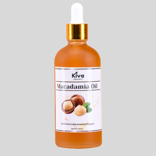 100% Pure Macadamia Oil (Cold Pressed & Organic) – Deep Moisturizing Oil for Skin, Hair & Face – Anti-Aging, Hair Growth & Dry Skin Repair – 120ml