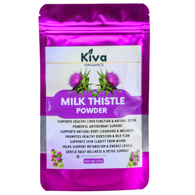 Milk Thistle Powder for Liver Health, Detox & Antioxidant Support – Natural Herbal Cleanse (100g)