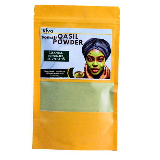 Somali Qasil Powder – Natural Facial Cleanser & Exfoliating Herbal Mask | Deep Cleansing, Brightening & Skin Rejuvenation (100g)