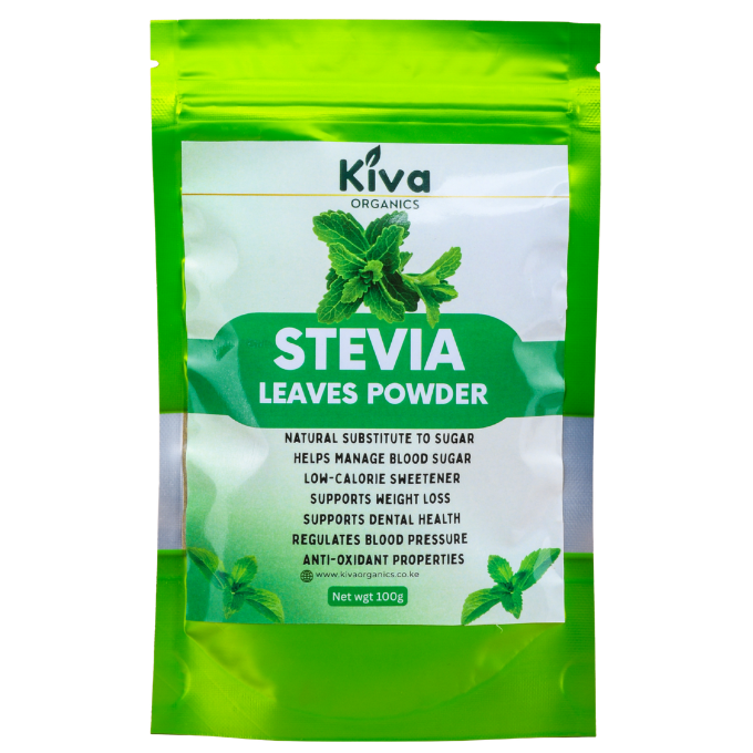 Stevia Leaves Powder – Natural Sugar Substitute for Weight Management & Blood Sugar Support (100g)